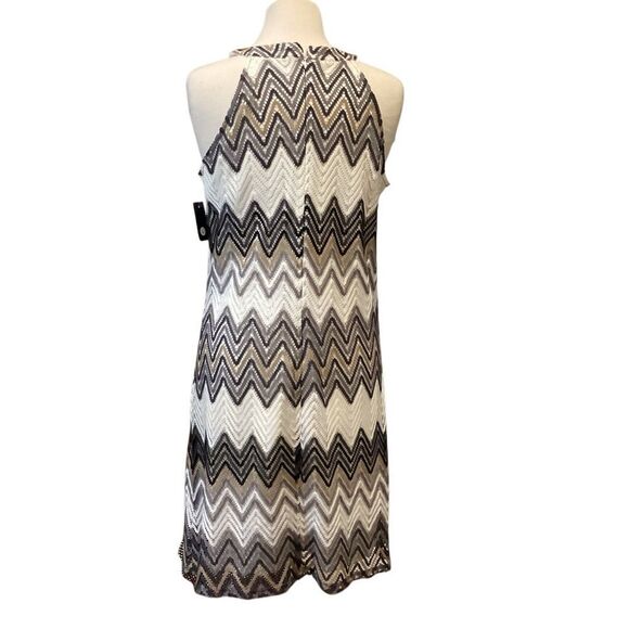 NWT Tacera Chevron Lined Dress Size Large - Picture 5 of 10